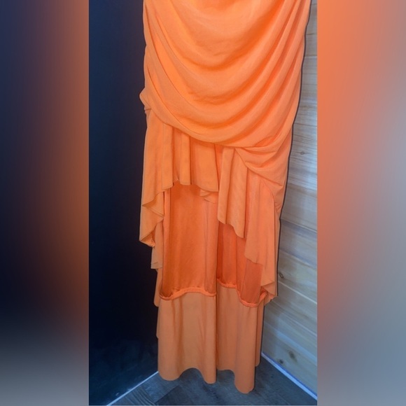 ZESICA Size M Ruched Bodycon Sleeveless Backless Dress Ruffle Mermaid Cocktail - Picture 6 of 11